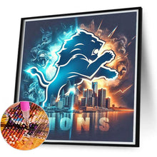 Load image into Gallery viewer, Detroit Lions Team 40*40CM(Canvas) Full Round Drill Diamond Painting
