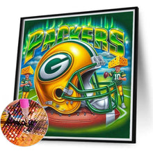 Load image into Gallery viewer, Green Bay Packers Team Helmet 40*40CM(Canvas) Full Round Drill Diamond Painting
