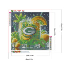 Load image into Gallery viewer, Green Bay Packers Team Drink 40*40CM(Canvas) Full Round Drill Diamond Painting
