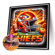 Load image into Gallery viewer, Kansas City Chiefs Helmet 40*40CM(Canvas) Full Round Drill Diamond Painting
