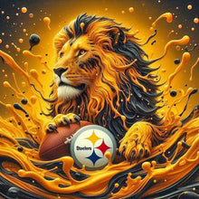 Load image into Gallery viewer, Pittsburgh Steelers Lions Team 40*40CM(Canvas) Full Round Drill Diamond Painting
