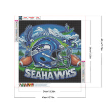 Load image into Gallery viewer, Seattle Seahawks Helmet Team 40*40CM(Canvas) Full Round Drill Diamond Painting
