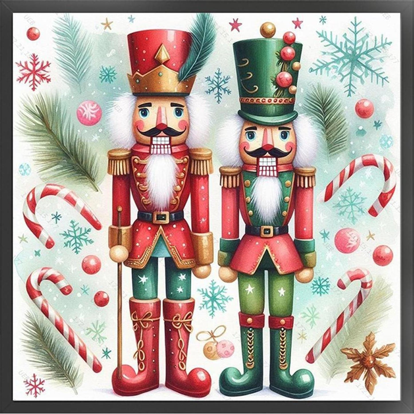 Nutcracker - Full 11CT Counted Cross Stitch 45x45CM - Yishu
