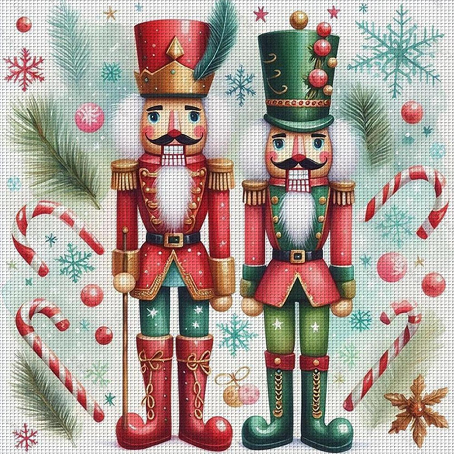 Nutcracker - Full 11CT Counted Cross Stitch 45x45CM - Yishu
