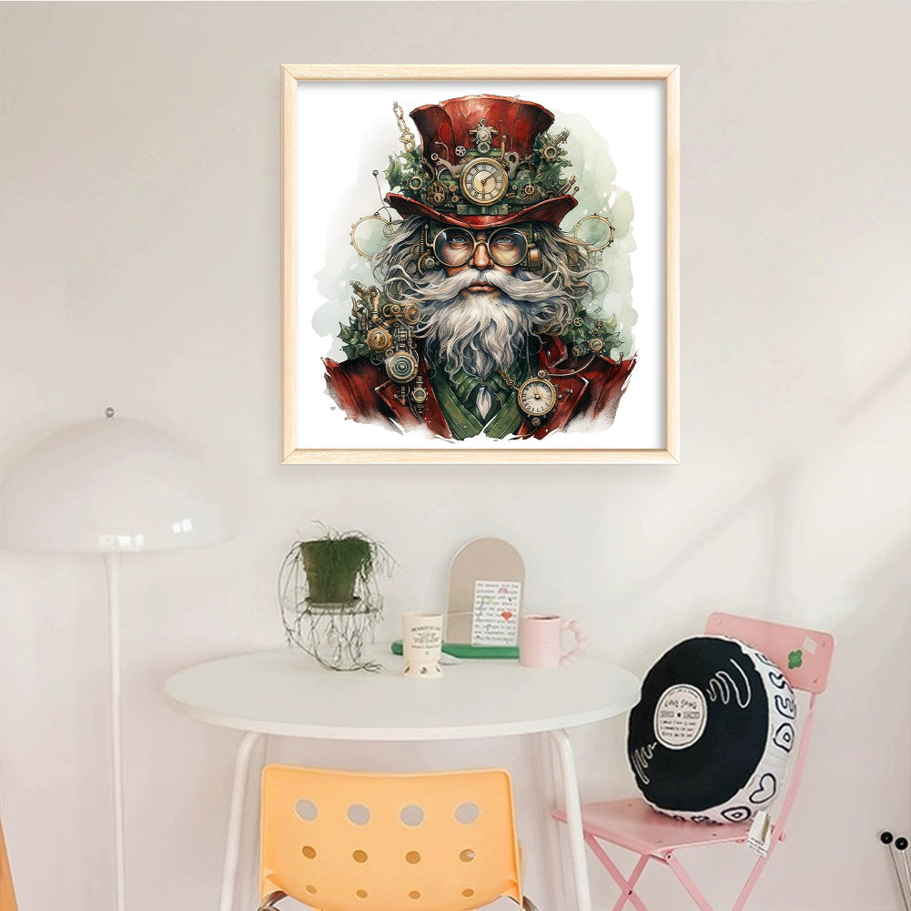 Steampunk Old Man - Full 11CT Counted Cross Stitch 50x50CM - Yishu