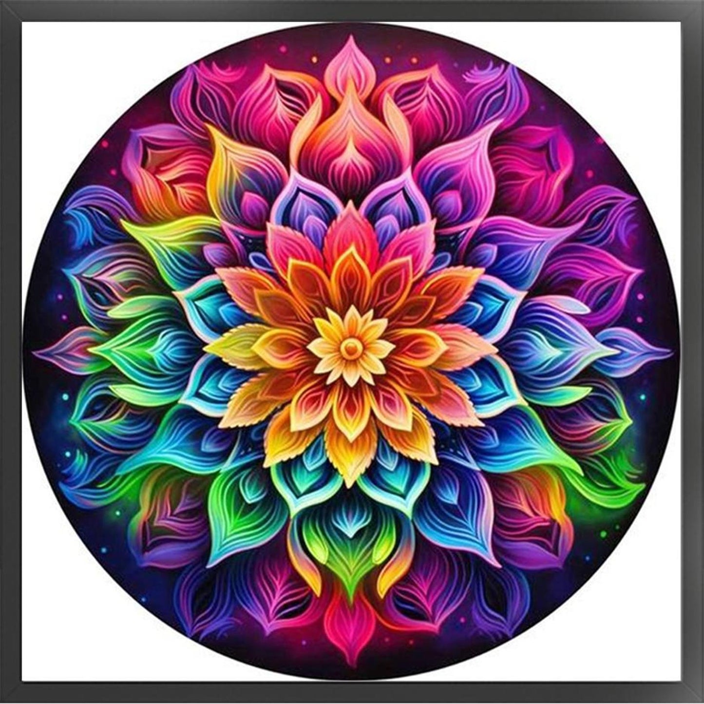 Mandala - Full 11CT Counted Cross Stitch 40x40CM - Yishu