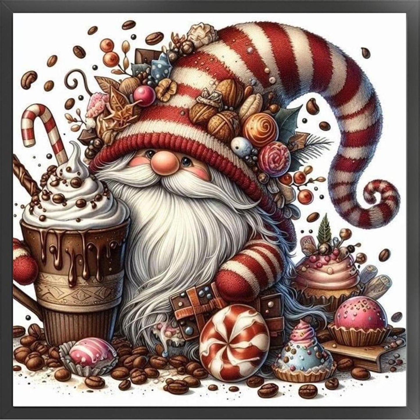 Dessert Dryad - Full 11CT Stamped Cross Stitch 40x40CM - Yishu