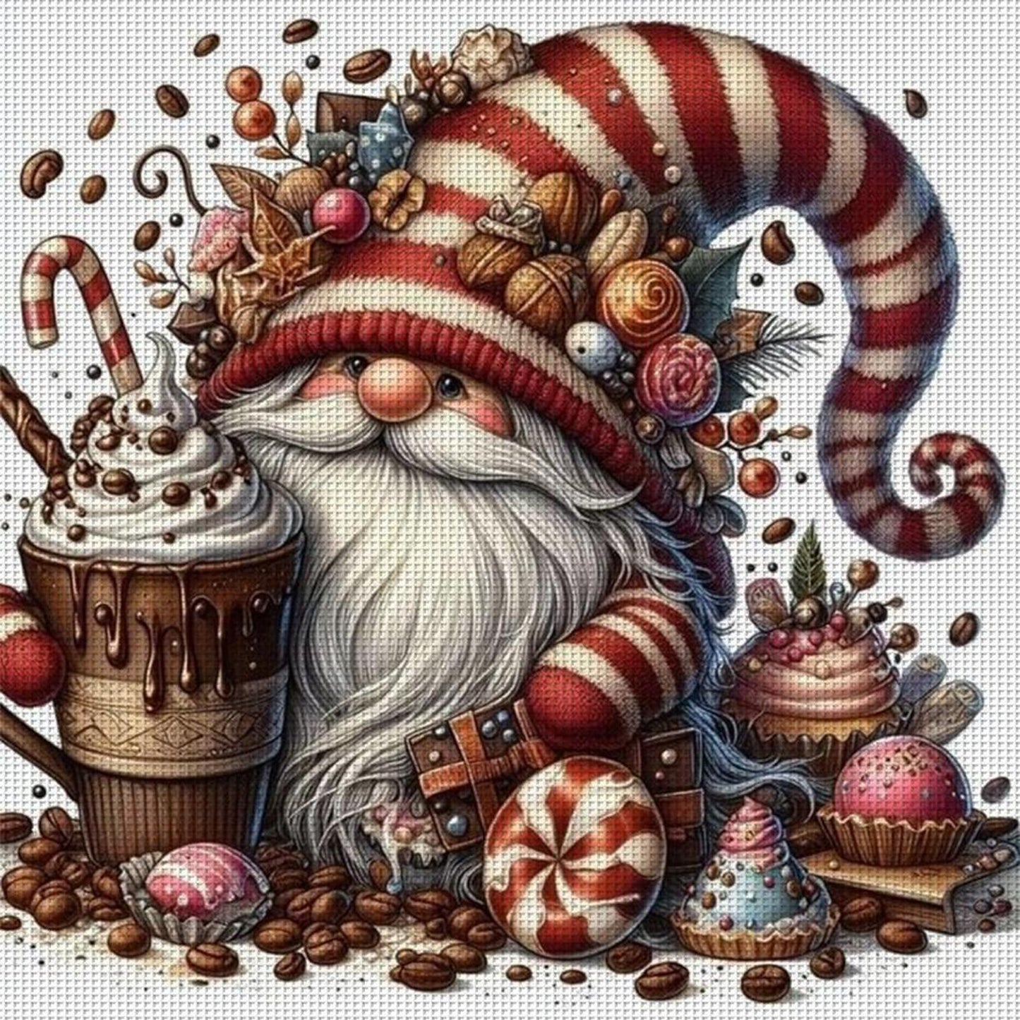 Dessert Dryad - Full 11CT Stamped Cross Stitch 40x40CM - Yishu