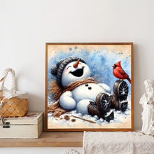 Load image into Gallery viewer, Snowman 40*40CM(Canvas) Full Round Drill Diamond Painting
