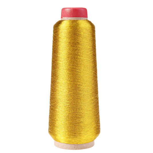 Computer Cross-Stitch Metallic Gold Yarn | Embroidery Thread Textile Woven for DIY Needlework Crafts