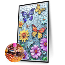 Load image into Gallery viewer, Daisy Butterfly 40*70CM(Canvas) Full Round Drill Diamond Painting
