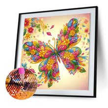 Load image into Gallery viewer, Butterfly 30*30CM(Canvas) Partial Special Shaped Drill Diamond Painting
