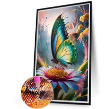 Load image into Gallery viewer, Flower Butterfly 40*60CM(Canvas) Full Round Drill Diamond Painting
