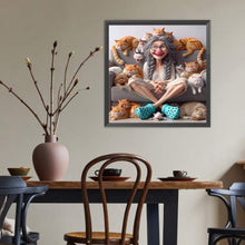 Load image into Gallery viewer, Cute Grandma 40*40CM(Canvas) Full Round Drill Diamond Painting
