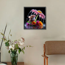 Load image into Gallery viewer, Mouse Under The Flower 30*30CM(Canvas) Full Round Drill Diamond Painting
