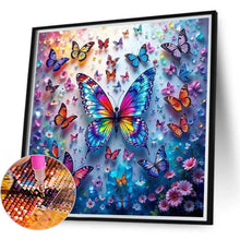 Load image into Gallery viewer, Butterfly 40*40CM(Canvas) Full Round Drill Diamond Painting

