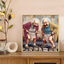 Load image into Gallery viewer, Funny Grandma 30*30CM(Canvas) Partial Special Shaped Drill Diamond Painting
