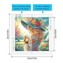 Load image into Gallery viewer, Elegant Woman 30*30CM(Canvas) Partial Special Shaped Drill Diamond Painting
