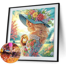 Load image into Gallery viewer, Elegant Woman 30*30CM(Canvas) Partial Special Shaped Drill Diamond Painting

