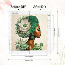 Load image into Gallery viewer, Elegant Woman 30*30CM(Canvas) Partial Special Shaped Drill Diamond Painting

