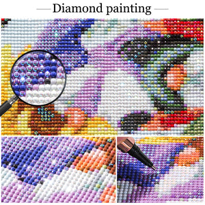 Hummingbird 50*40CM(Picture) Full AB Round Drill Diamond Painting