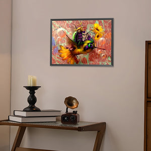Hummingbird 50*40CM(Picture) Full AB Round Drill Diamond Painting