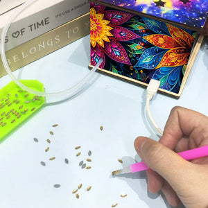 Diamond Aid Tool Portable Vacuum Diamond Painting Pen Kit for DIY (Mandala)