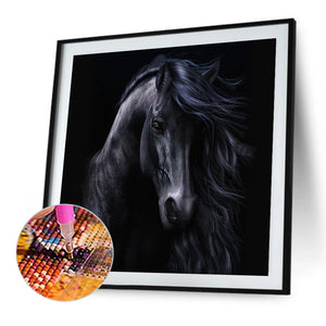 Dark Horse 50*50CM(Picture) Full AB Round Drill Diamond Painting