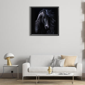 Dark Horse 50*50CM(Picture) Full AB Round Drill Diamond Painting