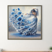 Load image into Gallery viewer, Girl With Beautiful Skirt 40*40CM(Canvas) Full Round Drill Diamond Painting
