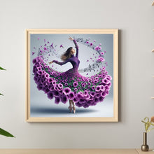 Load image into Gallery viewer, Girl With Beautiful Skirt 40*40CM(Canvas) Full Round Drill Diamond Painting
