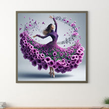 Load image into Gallery viewer, Girl With Beautiful Skirt 40*40CM(Canvas) Full Round Drill Diamond Painting
