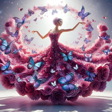 Load image into Gallery viewer, Girl With Beautiful Skirt 40*40CM(Canvas) Full Round Drill Diamond Painting
