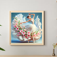 Load image into Gallery viewer, Girl With Beautiful Skirt 40*40CM(Canvas) Full Round Drill Diamond Painting
