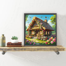 Load image into Gallery viewer, Flower Scented Butterfly House 30*30CM(Canvas) Full Round Drill Diamond Painting
