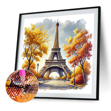 Load image into Gallery viewer, Eiffel Tower 30*30CM(Canvas) Full Round Drill Diamond Painting
