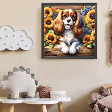 Load image into Gallery viewer, King Charles Spaniel-Dog 40*40CM(Canvas) Full Round Drill Diamond Painting
