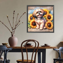Load image into Gallery viewer, Shih Tzu-Dog 40*40CM(Canvas) Full Round Drill Diamond Painting
