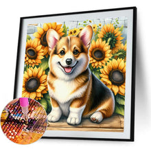 Load image into Gallery viewer, Corgi-Dog 40*40CM(Canvas) Full Round Drill Diamond Painting

