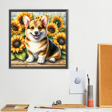 Load image into Gallery viewer, Corgi-Dog 40*40CM(Canvas) Full Round Drill Diamond Painting
