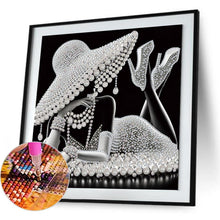 Load image into Gallery viewer, Elegant Lady-Woman 30*30CM(Canvas) Partial Special Shaped Drill Diamond Painting
