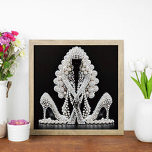Load image into Gallery viewer, Elegant Lady-Woman 30*30CM(Canvas) Partial Special Shaped Drill Diamond Painting
