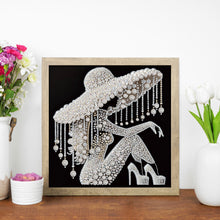 Load image into Gallery viewer, Elegant Lady-Woman 30*30CM(Canvas) Partial Special Shaped Drill Diamond Painting
