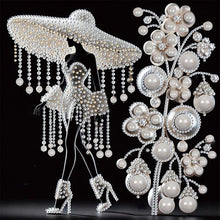 Load image into Gallery viewer, Elegant Lady-Woman 30*30CM(Canvas) Partial Special Shaped Drill Diamond Painting
