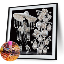 Load image into Gallery viewer, Elegant Lady-Woman 30*30CM(Canvas) Partial Special Shaped Drill Diamond Painting
