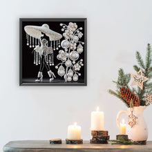Load image into Gallery viewer, Elegant Lady-Woman 30*30CM(Canvas) Partial Special Shaped Drill Diamond Painting
