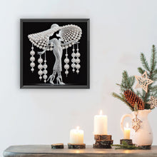 Load image into Gallery viewer, Elegant Lady-Woman 30*30CM(Canvas) Partial Special Shaped Drill Diamond Painting
