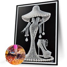 Load image into Gallery viewer, Elegant Lady-Woman 30*40CM(Canvas) Partial Special Shaped Drill Diamond Painting
