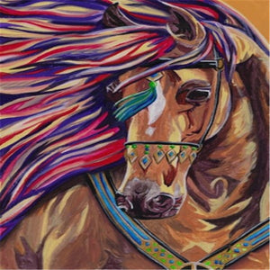 Horse 30*40CM(Picture) Full AB Square Drill Diamond Painting