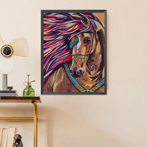 Horse 30*40CM(Picture) Full AB Square Drill Diamond Painting